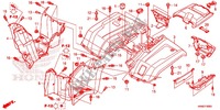 REAR FENDER for Honda FOURTRAX 500 FOREMAN 4X4 Electric Shift, Power Steering 2017