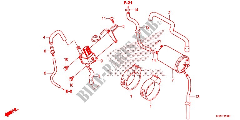 CANISTER for Honda CB 300 F ABS 2015
