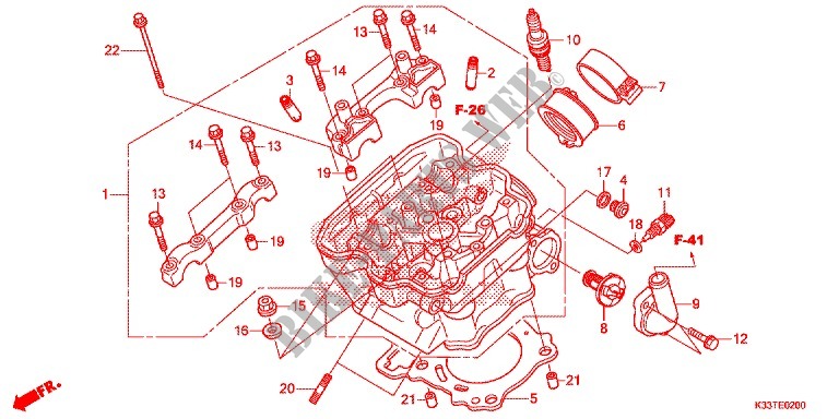 CYLINDER   HEAD for Honda CB 300 F ABS 2015