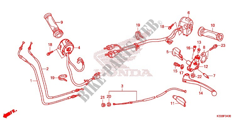 LEVER   SWITCH   CABLE (1) for Honda CBR 300 ABS 2017