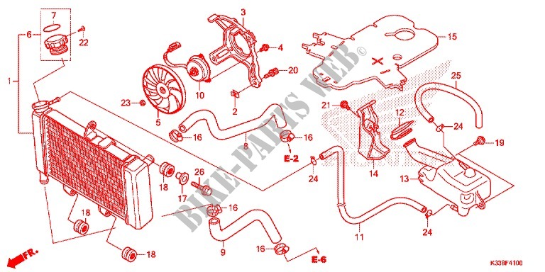 RADIATOR for Honda CBR 300 ABS 2017