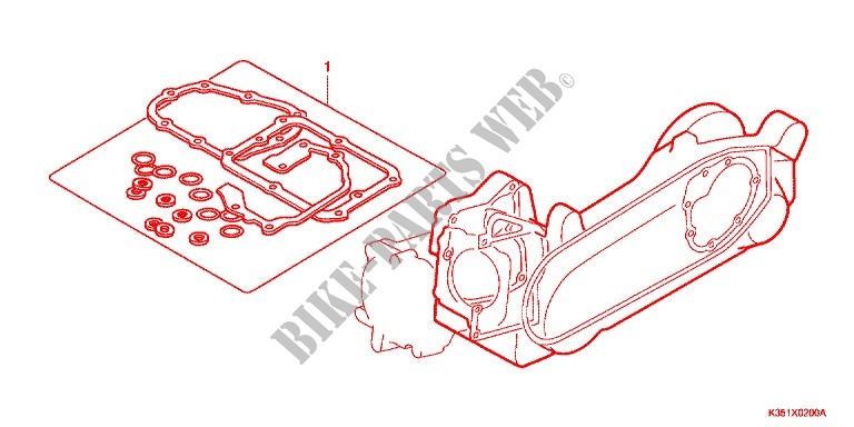 GASKET KIT for Honda PCX 125 SPECIAL EDITION 2017