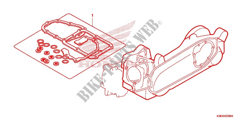 GASKET KIT for Honda PCX 150 SILVER 2016