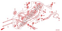 LEFT CRANKCASE for Honda PCX 150 RED 2015