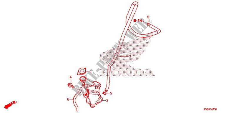 EXPANSION TANK for Honda PCX 150 2017