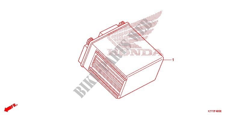 TOOLS   BATTERY BOX for Honda SH 150 ABS D SPECIAL 2E 2017