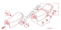 SINGLE SEAT (2) for Honda APE 100 2008
