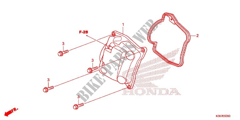 CYLINDER HEAD COVER for Honda PCX 125 2017