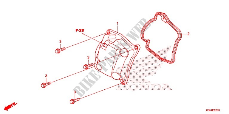 CYLINDER HEAD COVER for Honda PCX 125 2018 2018