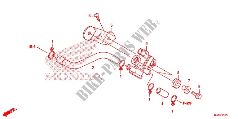 AIR INJECTION SOLENOID VALVE for Honda CBR 300 ABS 2017