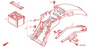 REAR FENDER   BATTERY (XZ508/9) for Honda APE 50 2011