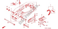 SWINGARM   CHAIN CASE for Honda XR 400 2002