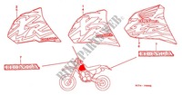 STICKERS ('96,'97,'98) for Honda XR 400 1996