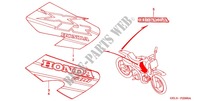 STICKERS (XR50RY/1) for Honda XR 50 2000