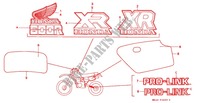 STICKERS ('85 '87) for Honda XR 600 R 1985
