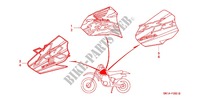 STICKERS (2) for Honda XR 80 1998