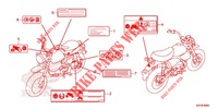 CAUTION LABEL (1) for Honda Z 125 MONKEY ABS 2020