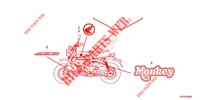 STICKERS (1) for Honda Z 125 MONKEY ABS 2020