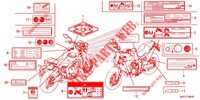 CAUTION LABEL (1) for Honda CB 650 F ABS RED 2020