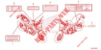 CAUTION LABEL (1) for Honda CB 650 F ABS RED 2019