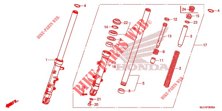 FRONT FORK for Honda CBR 650 F ABS 2018