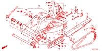 SWINGARM   CHAIN CASE for Honda CBR 1000 RR ABS RED 2018