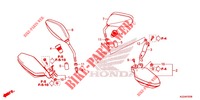 MIRROR   KNUCKLE GUARD for Honda CRF 250 RALLYE ABS 2017