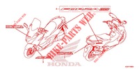 STICKERS for Honda FORZA 300 ABS TOP CASE 2019