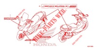 STICKERS for Honda FORZA 300 ABS TYPE E 2018