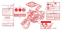 CAUTION LABEL for Honda VT 1300 FURY ABS 2010
