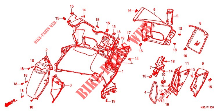 LEG SHIELD for Honda PCX 125 HYBRID 2020