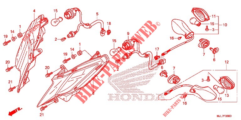 INDICATOR for Honda NC 750 INTEGRA 2015