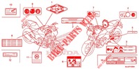 CAUTION LABEL for Honda NC 750 S ABS 2014