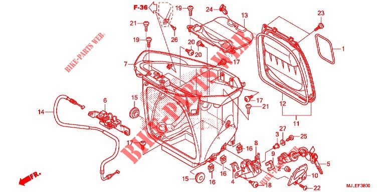 LUGGAGE BOX for Honda NC 750 S ABS 2014