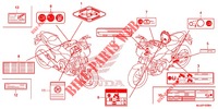 CAUTION LABEL for Honda NC 700 ABS DCT 2014
