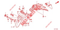 REAR FENDER (NSC50/MPD/WH) for Honda VISION 50 2012