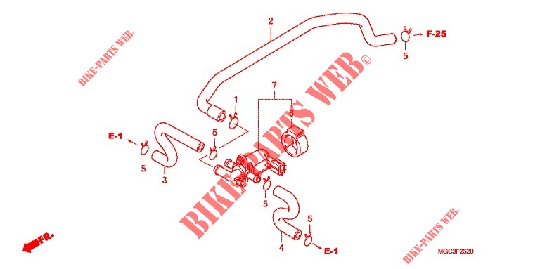 AIR INJECTION CONT. VALVE  for Honda CB 1100 ABS 2013