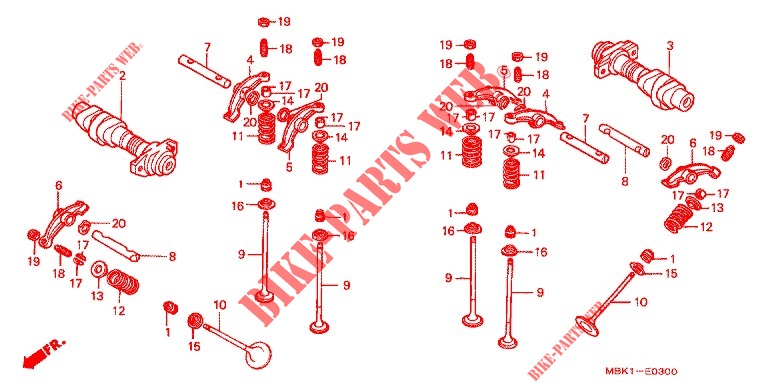 CAMSHAFT for Honda SHADOW 400 With speed warning light 1998