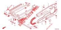 SWINGARM   CHAIN CASE for Honda SUPER CUB 50 PRO -J- 2012