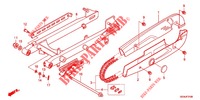 SWINGARM   CHAIN CASE for Honda SUPER CUB 50 PRO -XJ- 2012