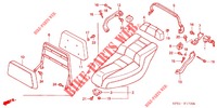 SINGLE SEAT (2) for Honda FUSION 250 X Color order plan 2003