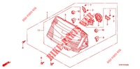 HEADLIGHT for Honda FUSION 250 X Color order plan 2003