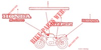 STICKERS (3) for Honda GB 250 CLUBMAN 1991