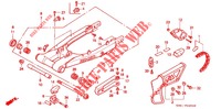 REAR ARM   CHAIN CASE (3) for Honda XLR 250 R 1989