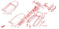 SEAT   REAR COWL (CB750F2N/T/1 CB750F4/5) for Honda CB 750 RED 2006