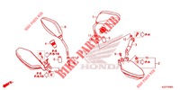 MIRROR   KNUCKLE GUARD for Honda CRF 250 RALLYE 2019 2018