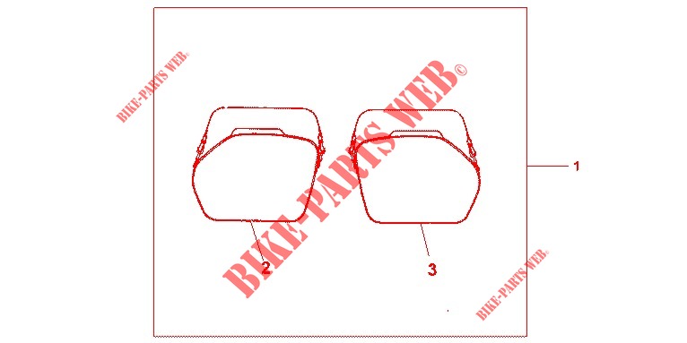 33/35L PANNIER INNER BAG SET for Honda NC 700 X 35KW 2012