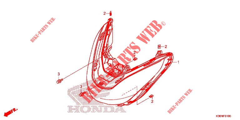HEADLIGHT for Honda PCX 150 2016