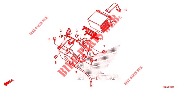 TOOLS   BATTERY BOX for Honda PCX 150 2016