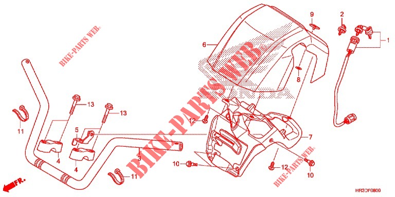HANDLEBAR for Honda FOURTRAX 420 RANCHER 4X4 AT DCT 2020